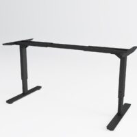 Crna Adjustable dvižna miza.