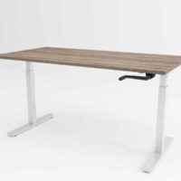 Ergolux Basic miza v beli barvi.