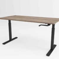 Ergolux Basic miza v crni barvi.