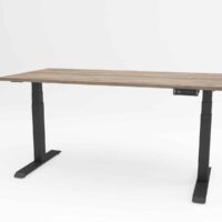 Ergolux pro executive dvižna miza v črni barvi.